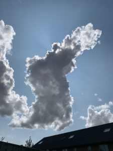 wolken voor de zon