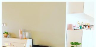 Make-over van je woonkamer muurtje piano green