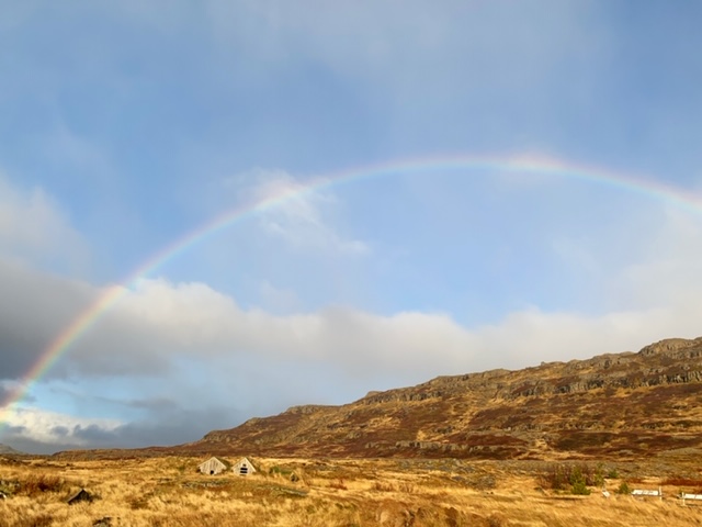 IJsland Gvendarlaug regenboog