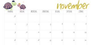 Free Printable kalender voor 2020 Free Printable kalender voor 2020