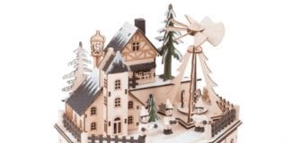 11 belachelijk dure adventskalenders (die wel heel leuk zijn) kerstdorpje houten adventskalender