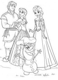 frozen 2 kleurlplaten elsa anna kristoff olaf