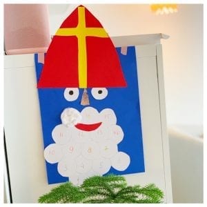 sint aftelkalender man met baard