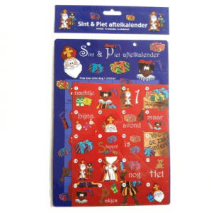 kant en klare sinterklaas aftelkalender met stickers