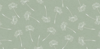 Tafelzeil in hippe printjes en handige formaten dandelion tafelzeil lichtgroen