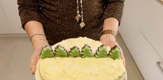 Bijzondere taart; gletsjertaart uit IJsland kersttaart