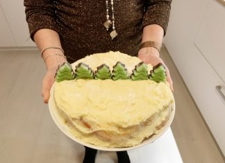 Bijzondere taart; gletsjertaart uit IJsland kersttaart