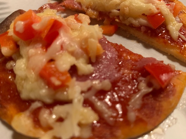 pizza uit pizzarette klaar
