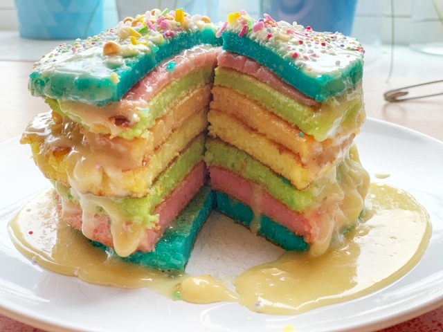 regenboog pannenkoektaart