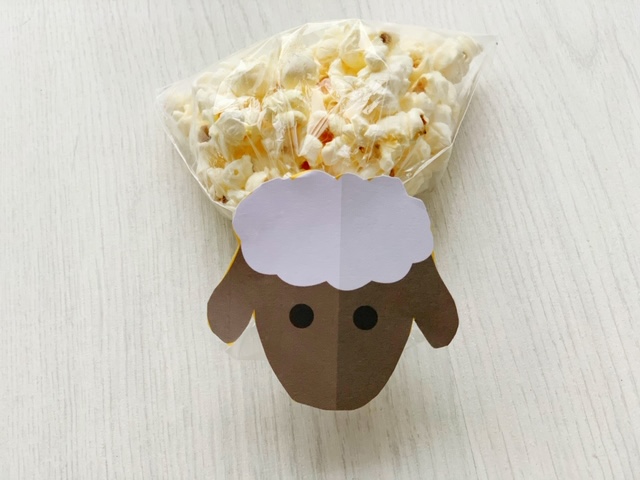 schaap popcorn traktatie