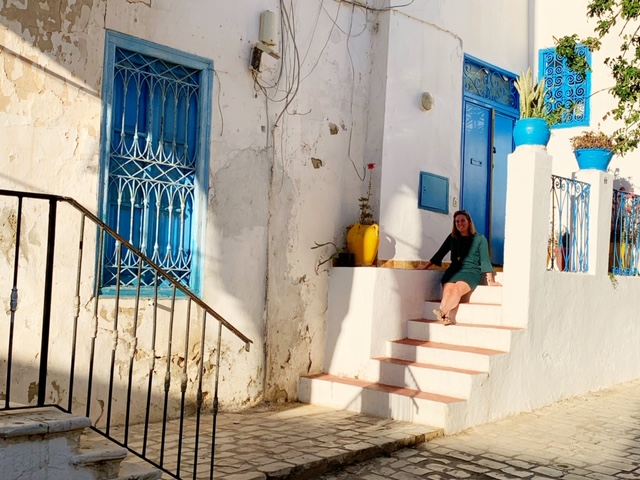 Sidi bou Said op trappetje