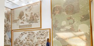 Bardo Museum in Tunis bardo juut loopt