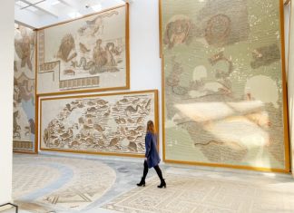 Bardo Museum in Tunis bardo juut loopt