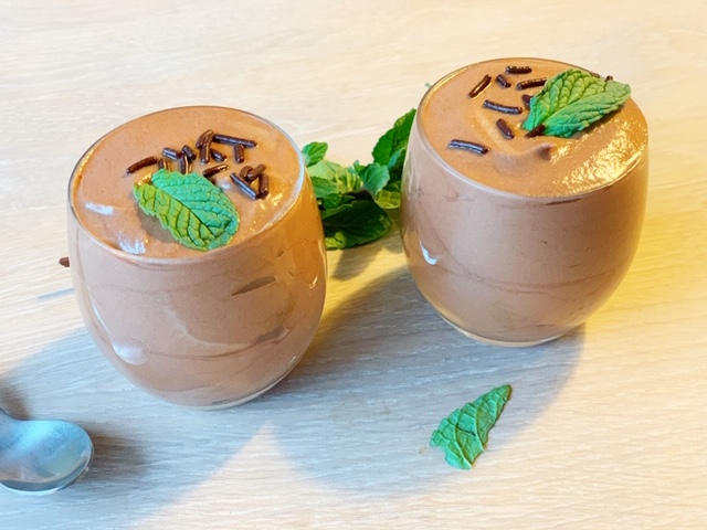 nutella mousse met munt