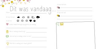 Gratis printbaar dagboek voor tijdens de Corona crisis Printable dagboek kinderen Hip en Hot
