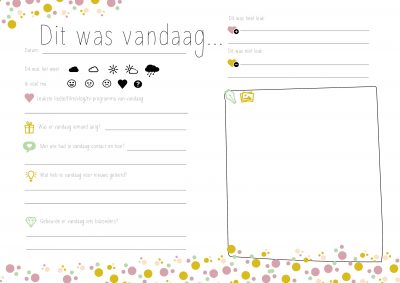 Printable dagboek kinderen Hip en Hot