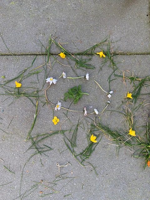 natuurlijke mandala maken