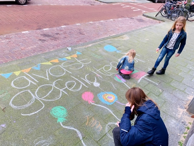 sterre schrijft voor opa en oma