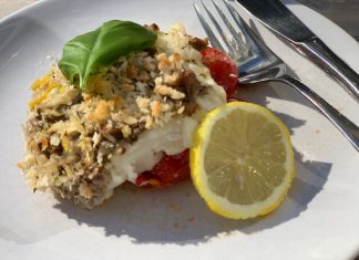 Zomerse kabeljauwschotel op provencaalse wijze Zomerse kabeljauwschotel op provencaalse wijze