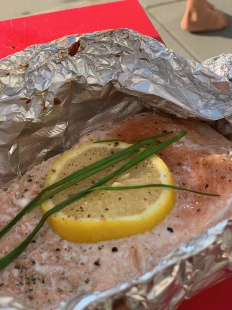 zalm van de bbq