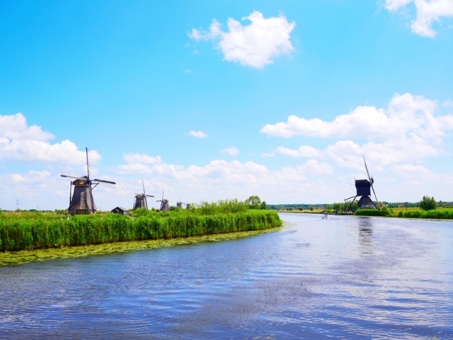 bewerkte foto kinderdijk