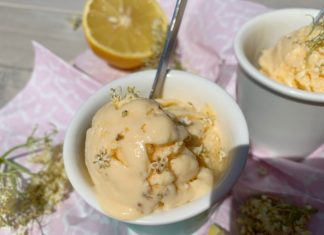 Vlierbloesemijs recept zonder ijsmachine vlierbloesemijs zelf maken