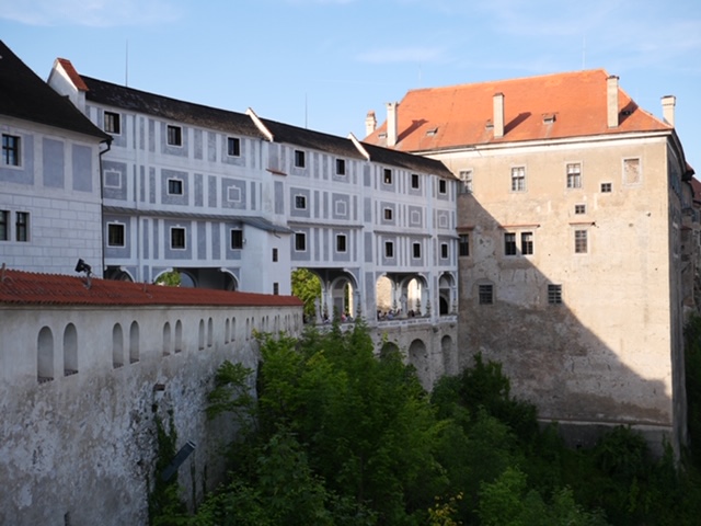 poort naar kasteel cesky krumlov boven