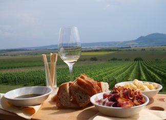 Wijnhuizen bezoeken in Zuid-Moravië, Tsjechië sonberk wijn en borrelplank