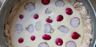 Radijsjestaart, lekker in elk seizoen radijsjestaart moet nog in de