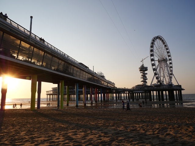 reuzenrad scheveningen zonsondergang sept 2020