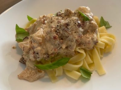 herfstgerecht Tagliatelle met app