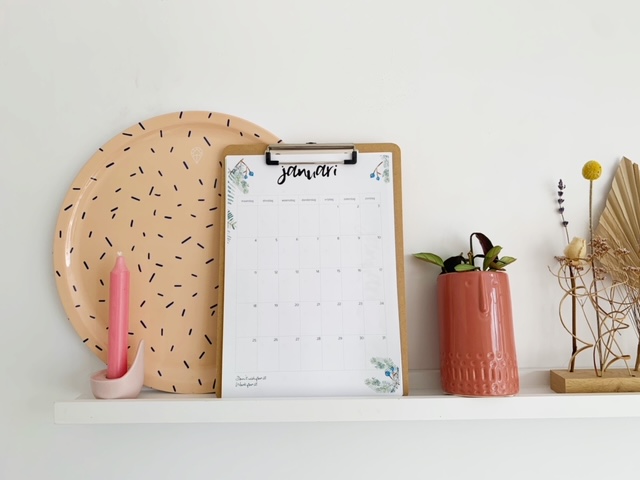 kalender op klembord