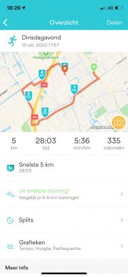 record 5 km okt 2020