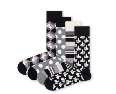 Top 10 leuke cadeaus voor de feestdagen happy socks zwart wit