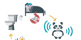 Bedplassen oplossen met de Dryly plaswekker Bedplassen oplossen met de Dryly plaswekker tekening