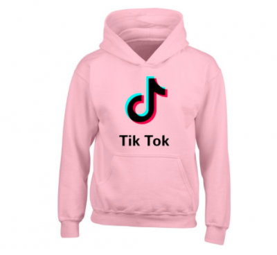 TikTok sweater roze