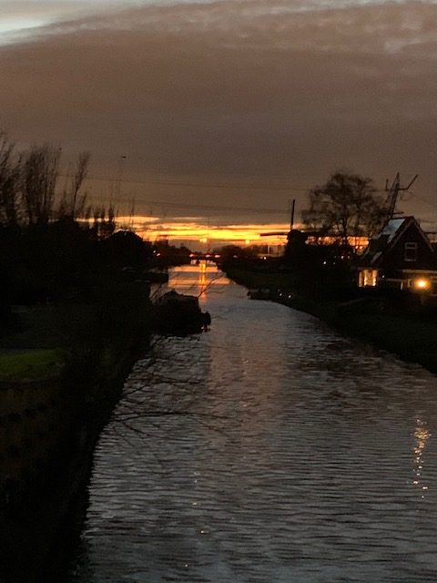 wandeling zonsondergang dec 2020