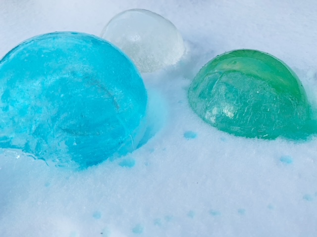  gekleurde ijsbollen