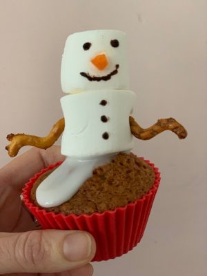 sneeuwpop cupcake