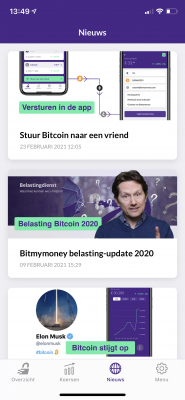 Crypto's sparen met weinig risico bij Bitmymoney