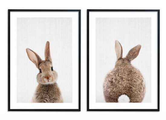 posters konijnen pasen in je interieur