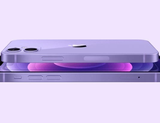 De nieuwe iPhone 12 is paars