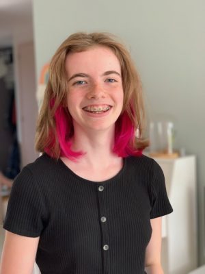 sterre met roze haar