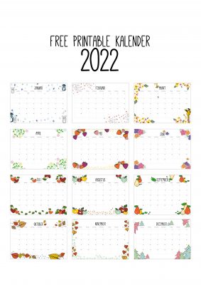 cache Sociaal Temmen Free Printable kalender 2022 - Hip & Hot - blogazine