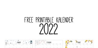 Free Printable kalender 2022 Free Printable kalender 2022