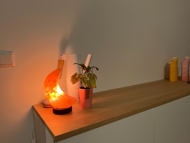 Pure by me zoutsteenlamp maan