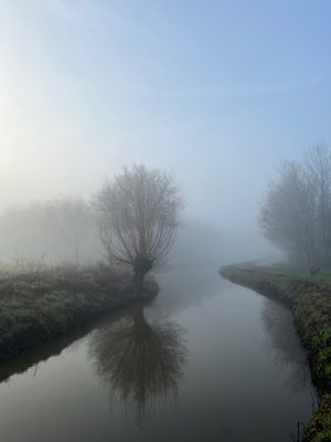 mist onderweg