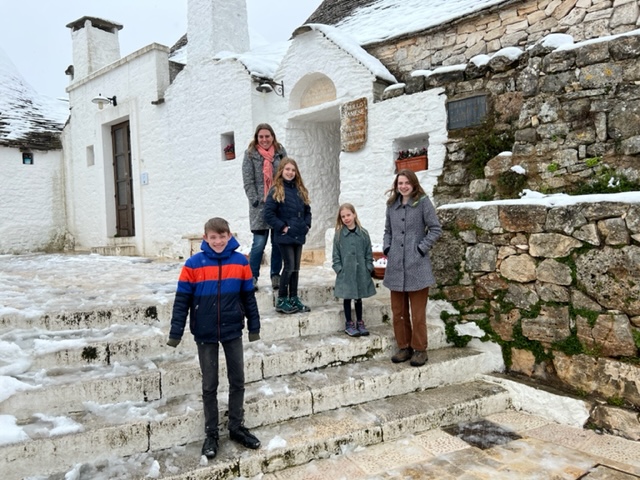 alberobello met de kinderen