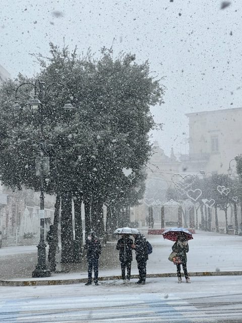 sneeuw in puglia