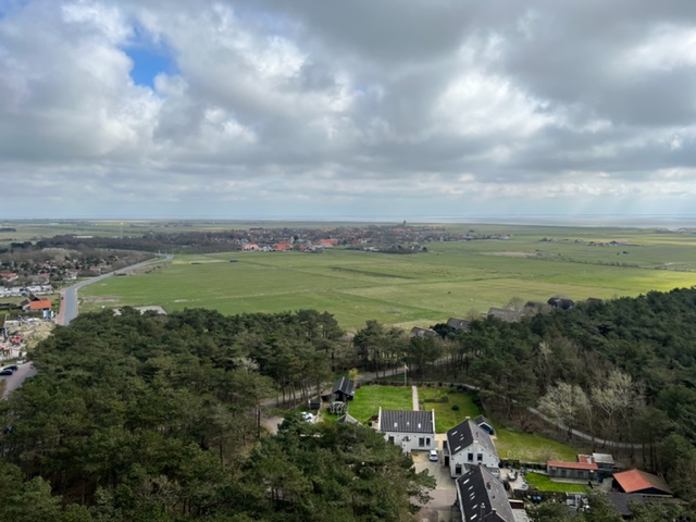 uitzicht vanaf de vuurtoren op ameland